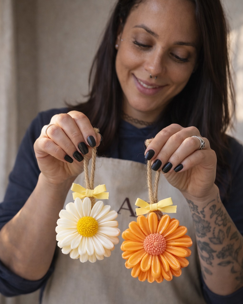 Sabonetes artesanais de primavera